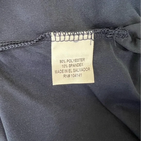 NWT Lady Hagen Solid Navy Blue UV UPF 50+ Long Sleeve Golf Dress, size XL - Picture 8 of 10